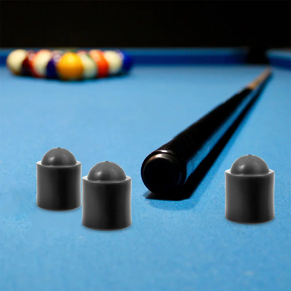 

12Pcs Pool Cues End Protectors Billiard Bottom Cover Rubber Shock Absorbing Tail Protector for Snooker Cues Economical Long Life