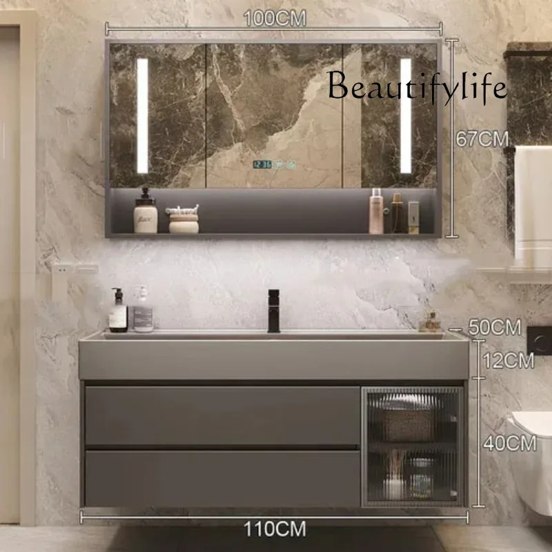 SM estético Buffet mueble de baño grifo Lithops sobre mueble de baño inodoro Archivadores organizador Gabinete muebles de moda