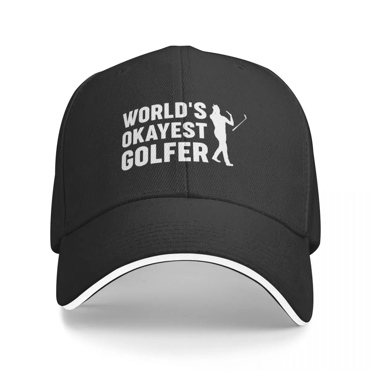 

Angry - Worlds Okayest Golfer for Dad Cap Baseball Cap baseball hat women's beach outlet Men's