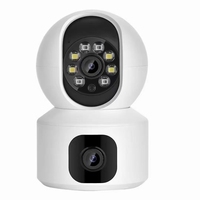 2MP 1080P iCsee/Yoosee /V380 App Dual Lens Full Color PTZ IP Dome Camera AI Humanoid Detection Home Security CCTV Baby Monitor