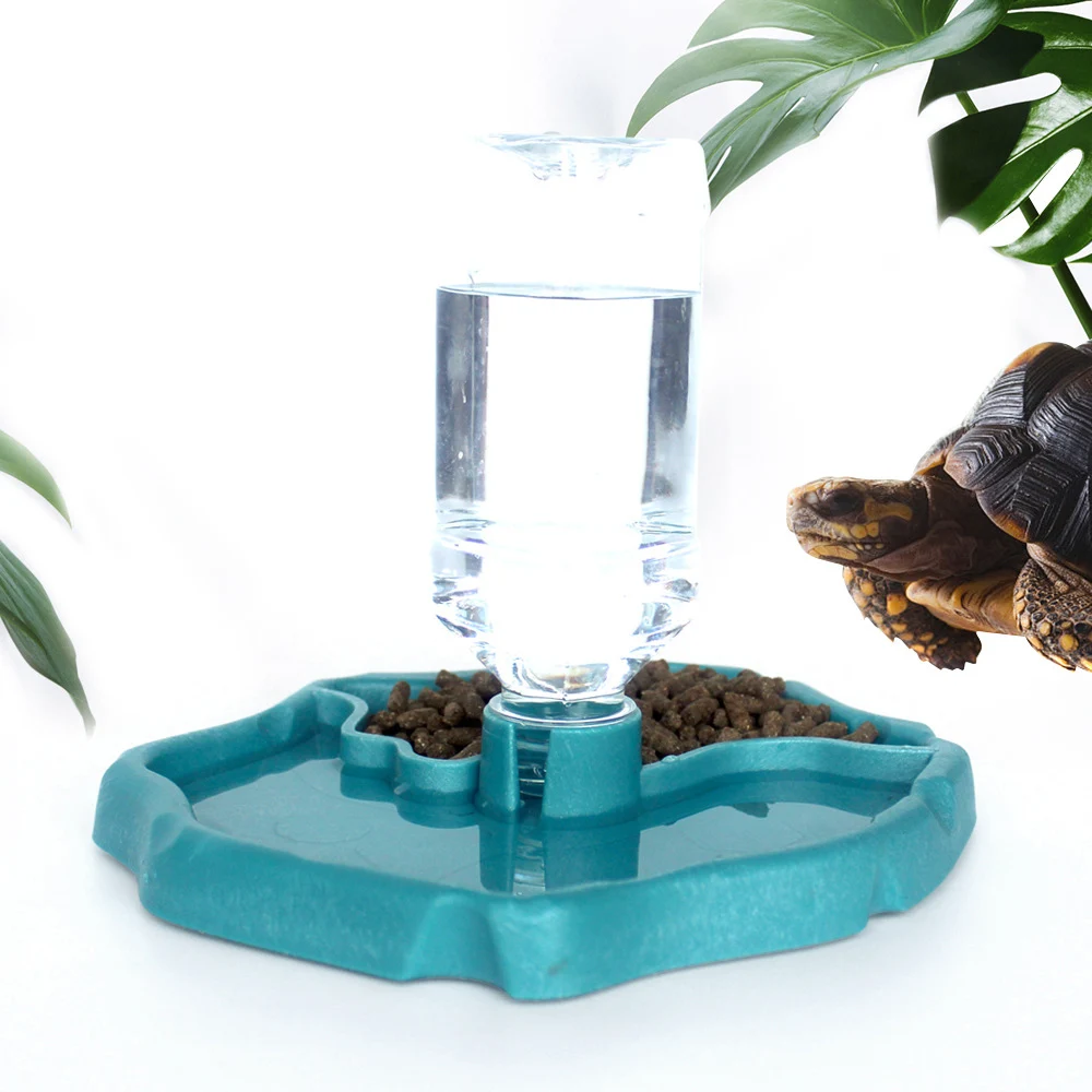 1pc - Reptile Feeder, Turtle Food Dish, Small Pet Bowl For Reptiles And Amphibians, Removable, Easy-Clean,Small Pet Supplies