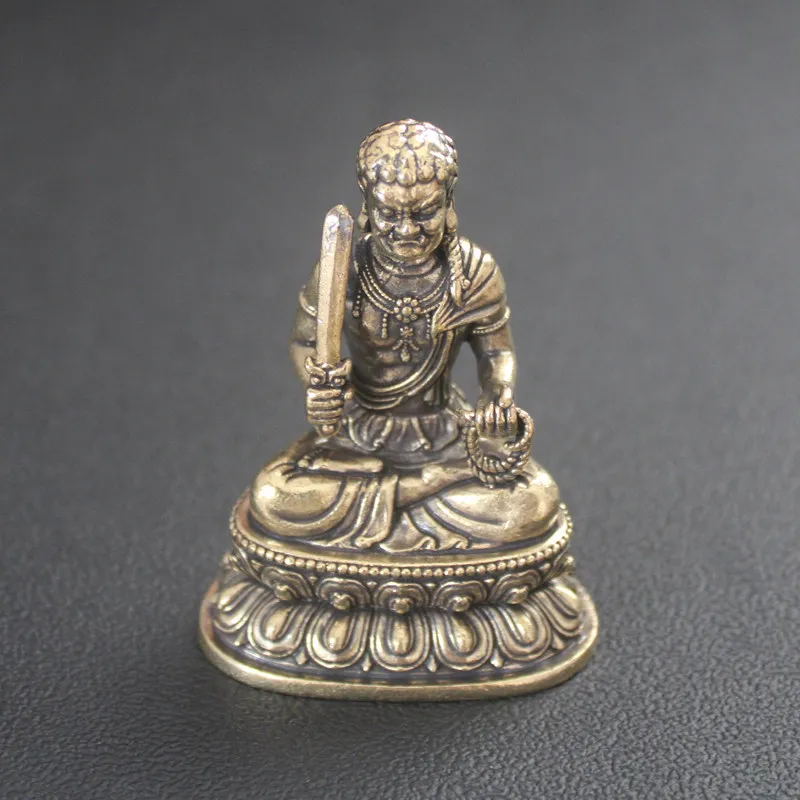 Acalanatha Buddha Statue Pure Brass Desktop Decoration Birth Year of the Rooster Zodiac Entrance Worship Office