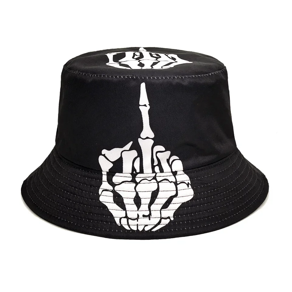 

Unisex Print Bucket Hat - Adjustable Fisherman Cap for Men & Women, Summer Beach Hat