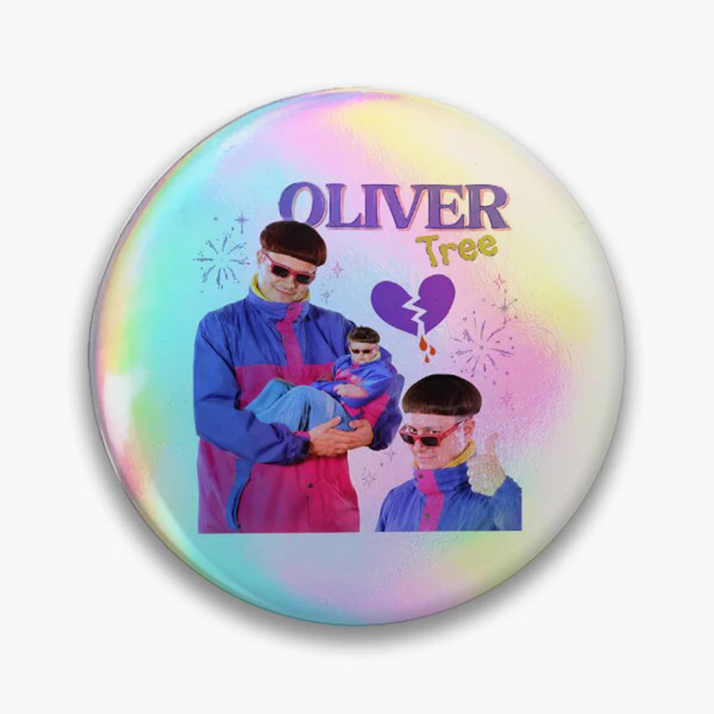 90s Y2k Pin Holographic Star Heart Pin Brooches Laminated Button Fashion Accessory