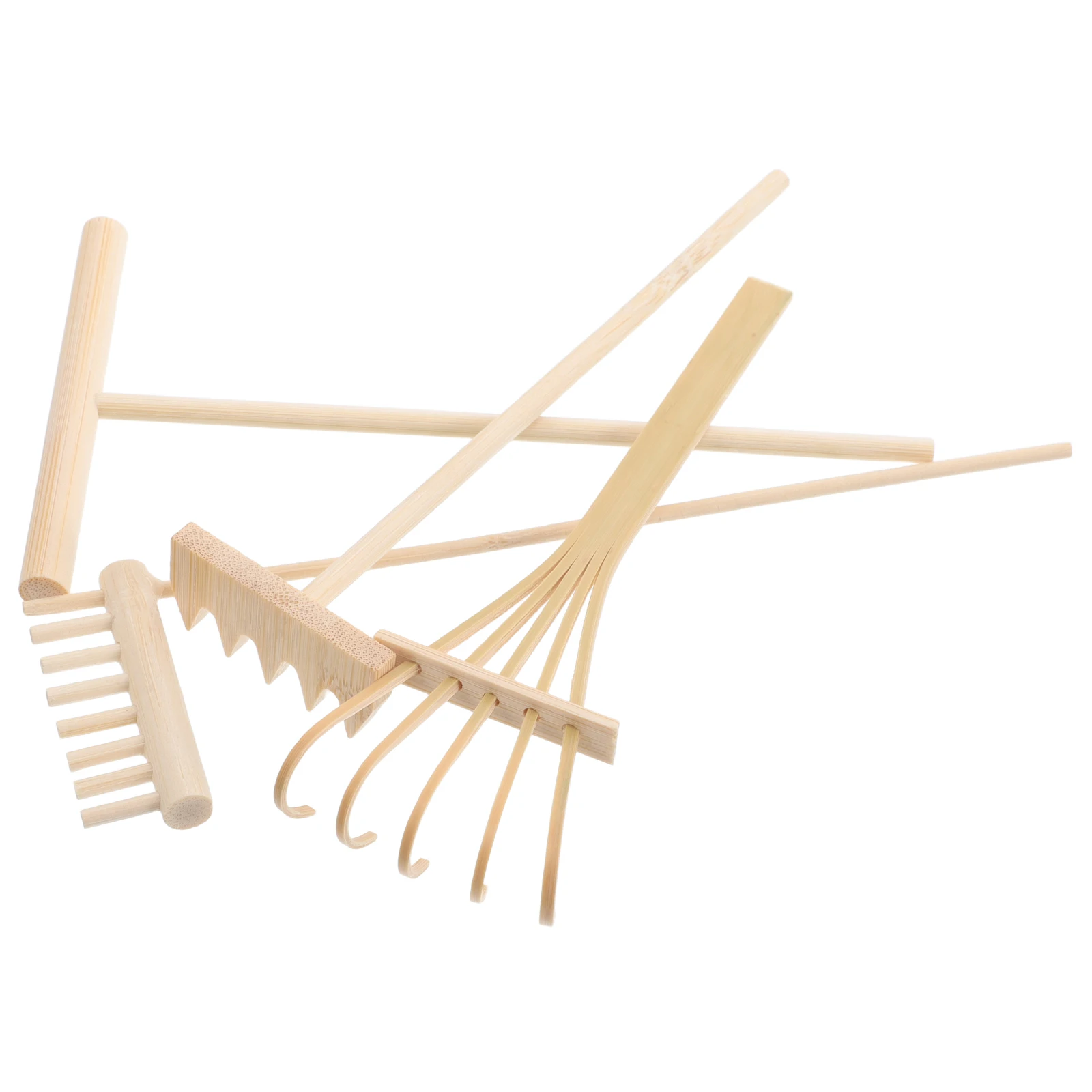 

4pcs Mini Zen Garden Tools Set Wooden Rake For Sand Zen Tabletop Accessories Home Office Decor Miniature Rock Garden Rake Kit