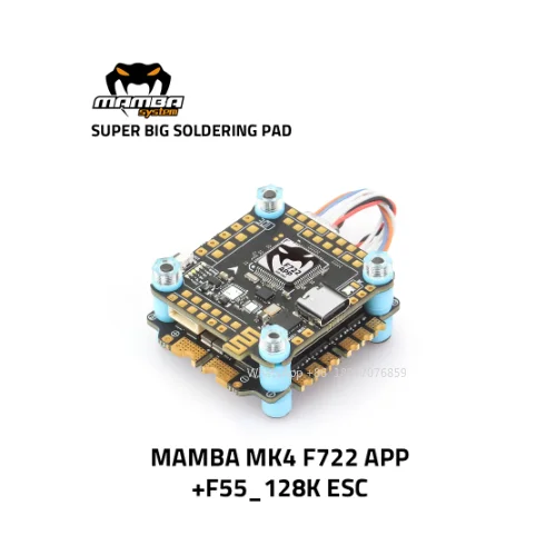 DIATONE MAMBA MK4 F722APP Stack F722 APP Flight Controller &BLHeli_32 F55 F65_128K 4in1 Brushless ESC DSHO1200 For FPV