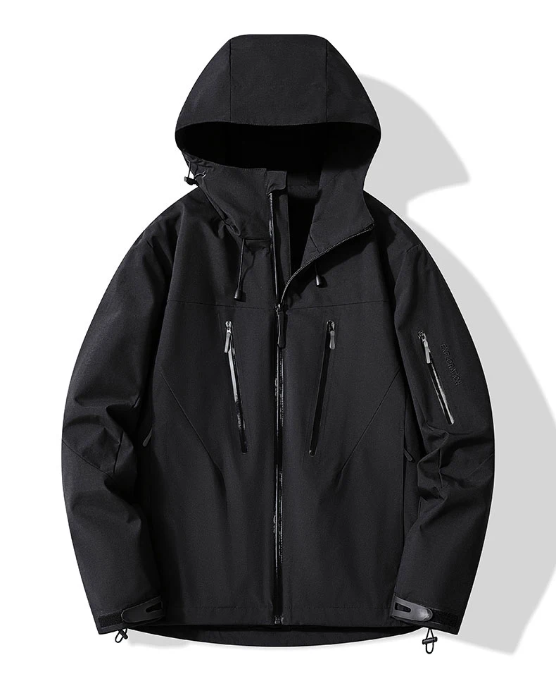 JNLN Unisex Regenmantel Wandern Camping Trekking Bergsteigen Wasserdichte Jacken Männer Frauen Outdoor Sportliche Winddichte Windjacke – Detail 12