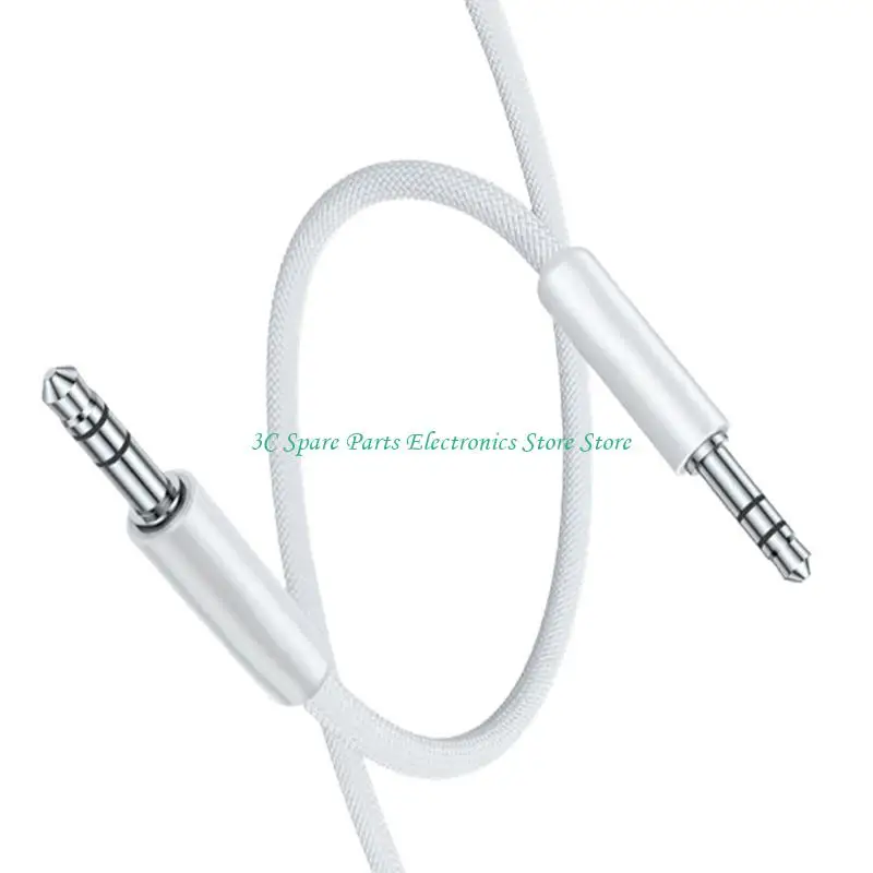 SZ 120cm Long 3.5mm Male To Male Sound Cable With Braided Housing Sleeve Design For Headphones And Loudspeakers
