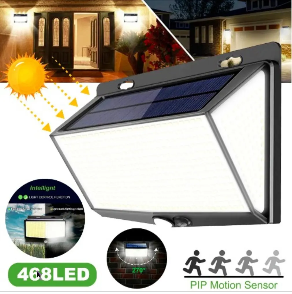 New LED Solar Light 48LEDs Wireless Motion Sensor Light Waterproof Solar Outdoor Lamp Garden Decoration Spotlights Wall Lights