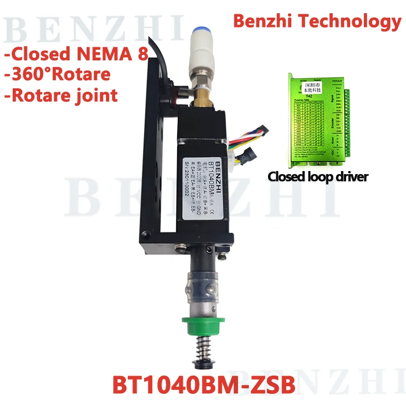 BT1040BM testa SMT chiusa Nema8 stepper albero cavo per pick place HEAD SMT supporto fai da te 5mm ugello connettore speciale