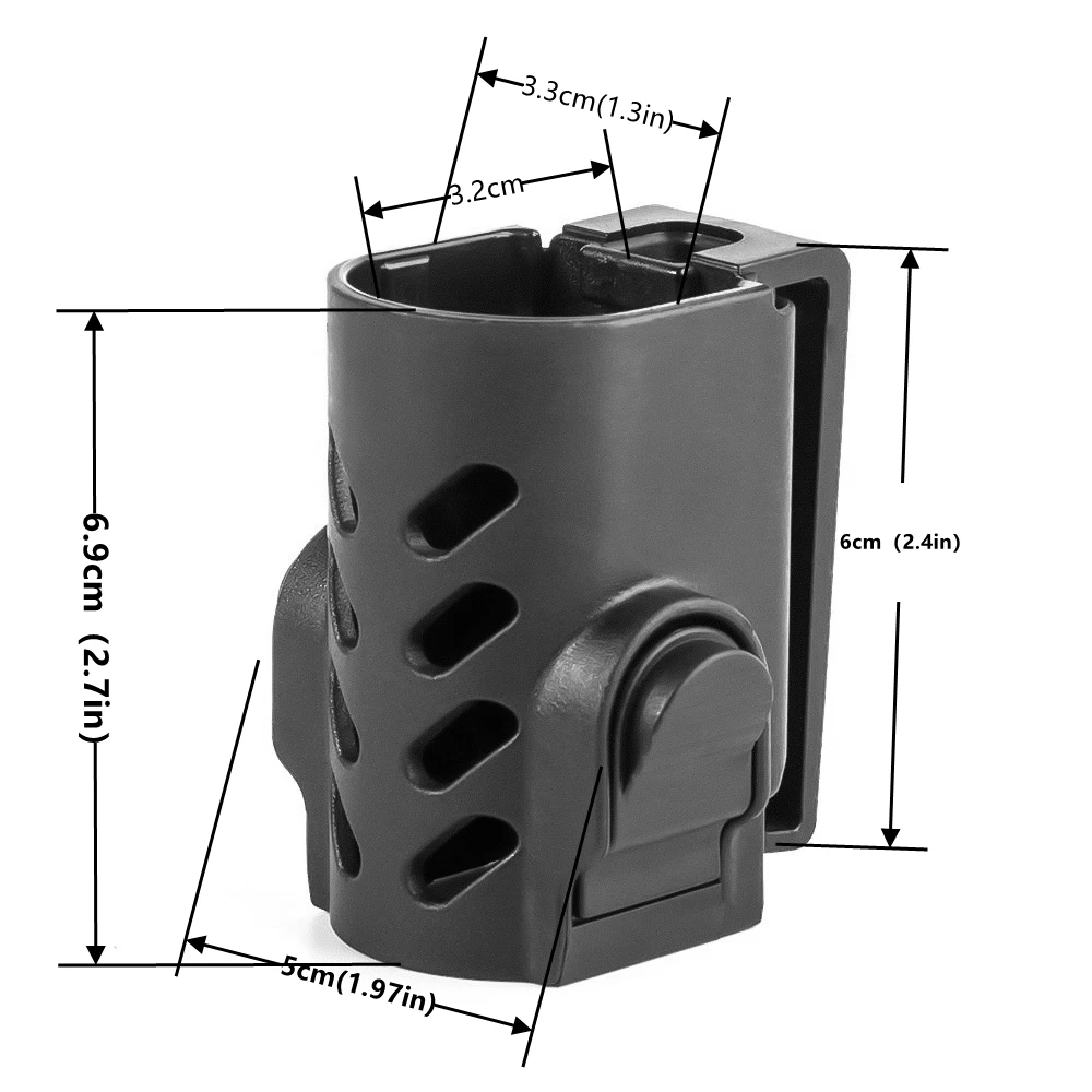 Funda de linterna para exteriores, funda de antorcha, Clip de cinturón, bolsa de iluminación LED, Kits de supervivencia, accesorios de caza