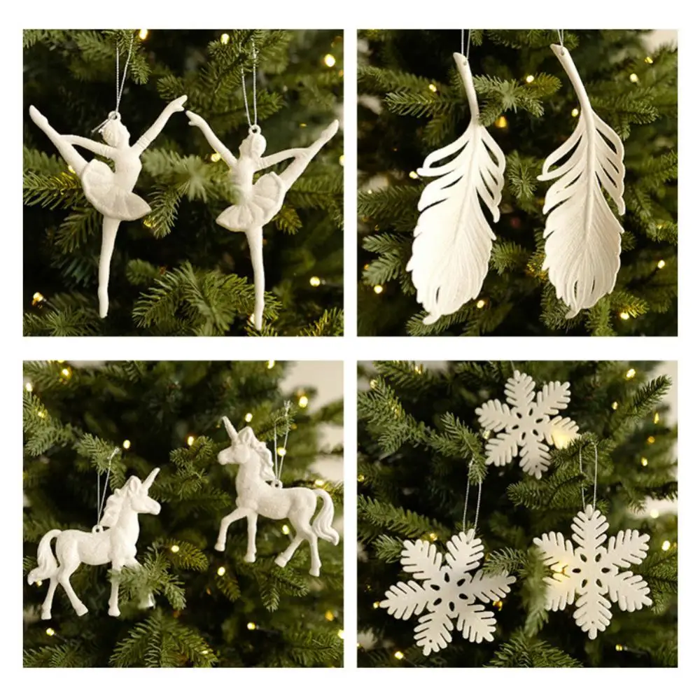 15 Styles Ballet Girl Snowflake Pendant Christmas Mini Dolls Christmas Tree Ornament Xmas Decoration For Home Doll New Year Gift