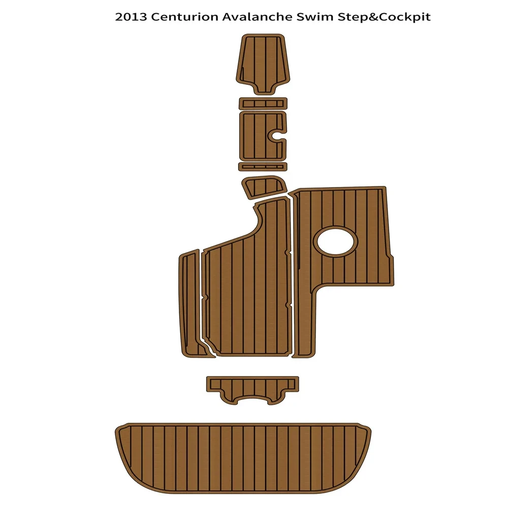 

Swim Platform Cockpit Pad Boat EVA Teak Deck Floor Mat For 2013 Centurion Avalanche