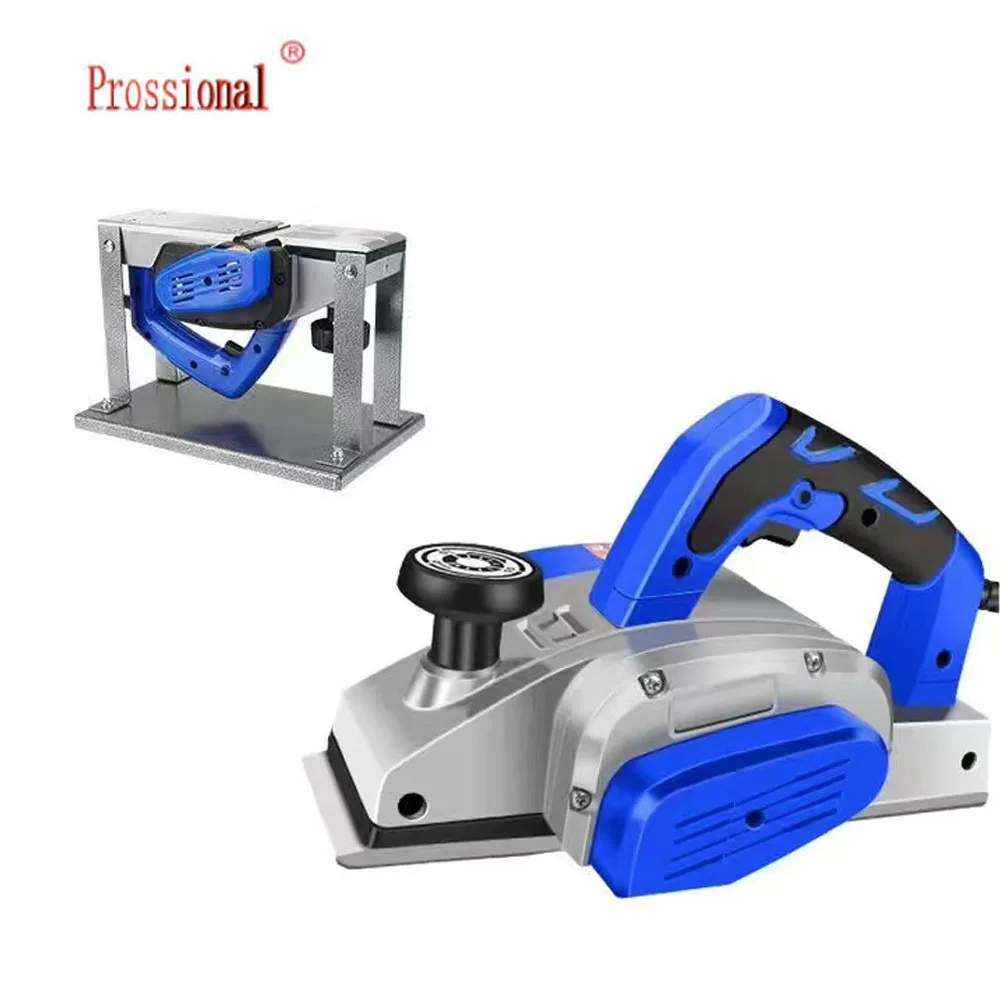 Electric Planer Plane Wood Cutting Hand Held Power Tool Carpenter Woodworking File Tool With Accessories