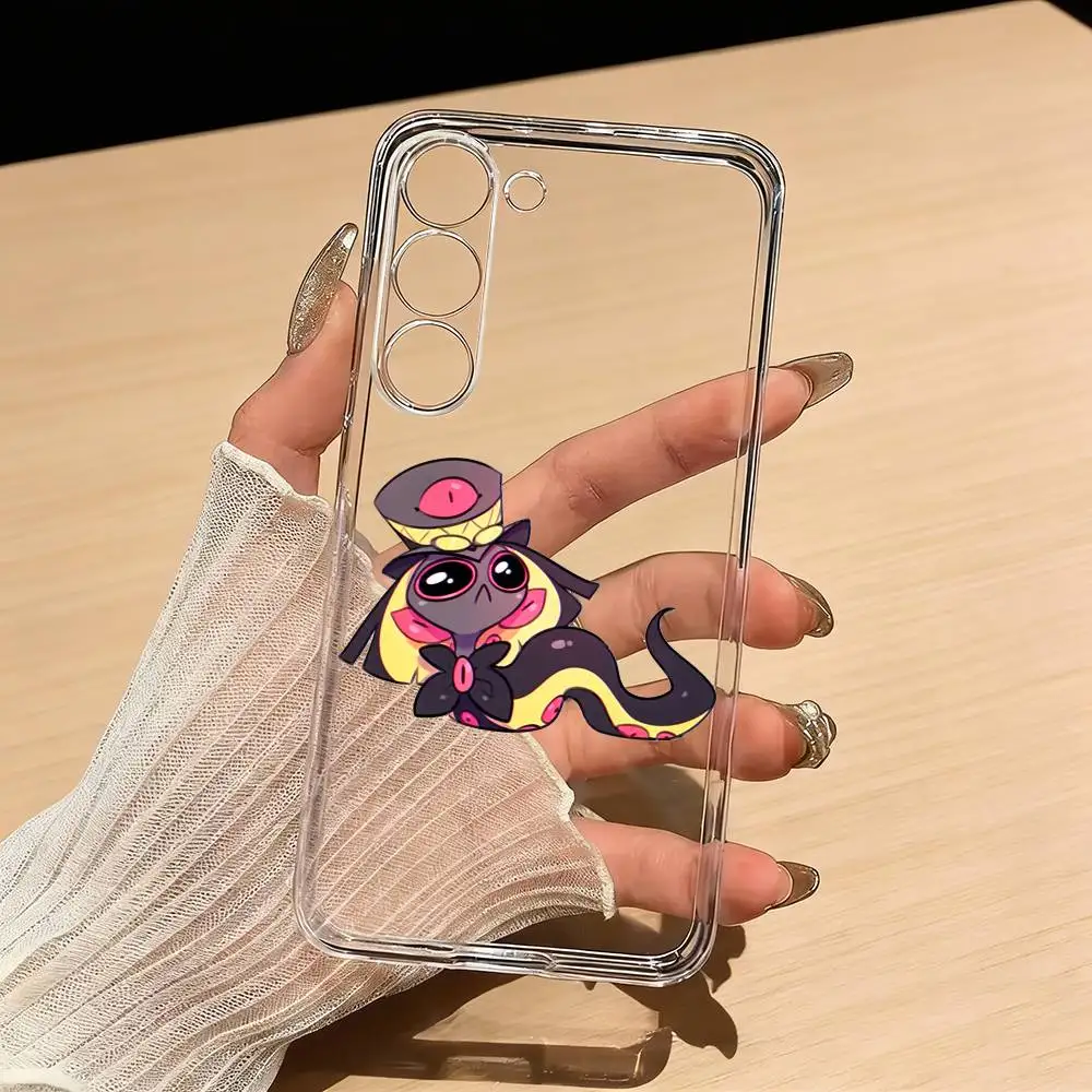 

H-Hazbin H-Hotel Sir Pentious Phone Case For Samsung S25,S24,S21,S22,S23,S30,Ultra,S20,Plus,Fe,Lite Transparent Cover