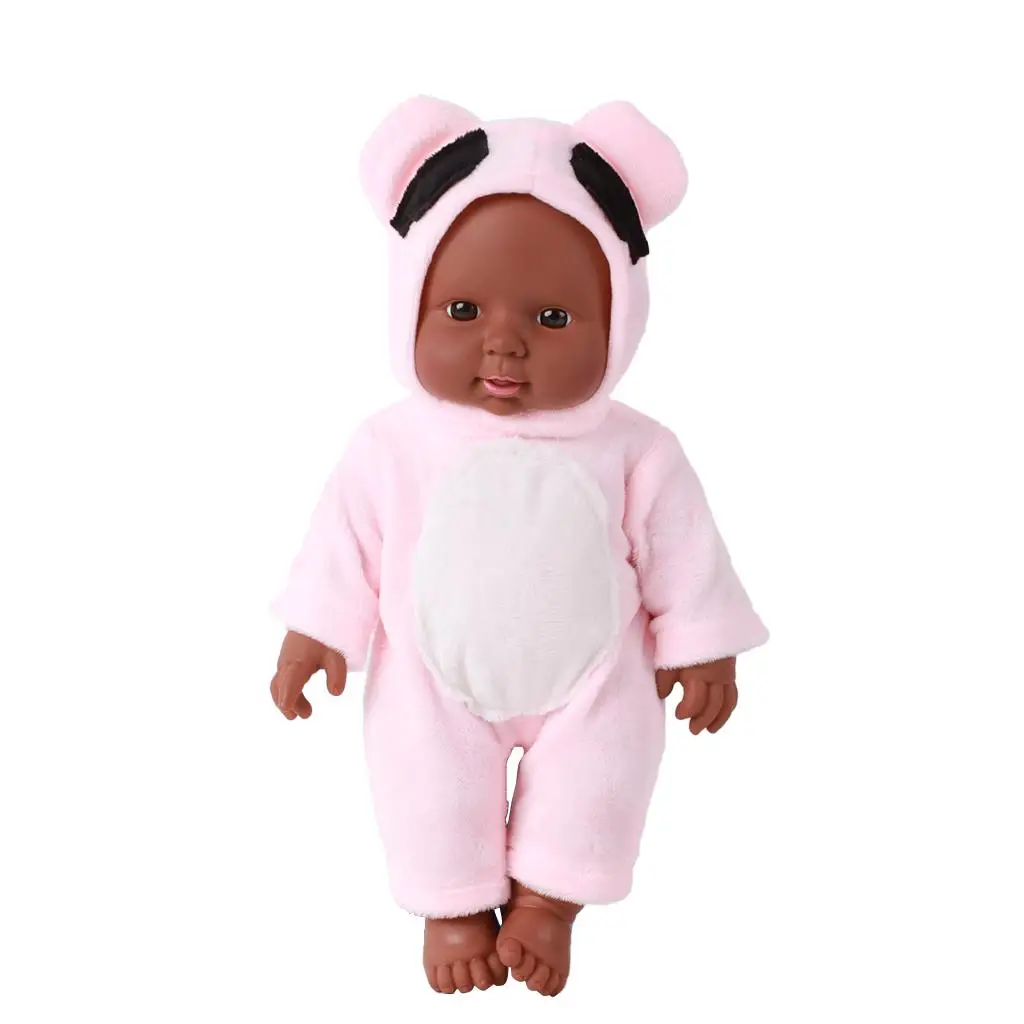 12 inch Newborn , African In for Kids Girl Holiday Birthday Gift, Pink