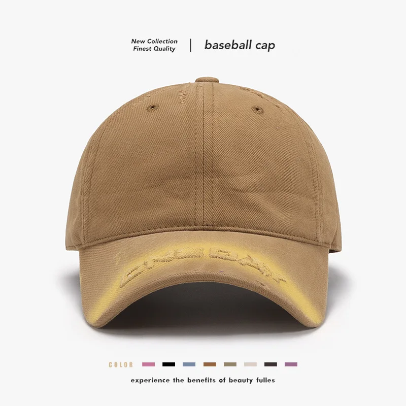 

Fashionable Cap plate retro vintage embroidered men's and women's unisex American baseball cap outdoor sunshade peaked cap