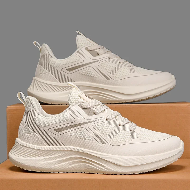 

Men's Summer New Sport Shoes Breathable Lightweight Soft Bottom Mesh Running Shoes Casual Comfortable Unisex Sneakers