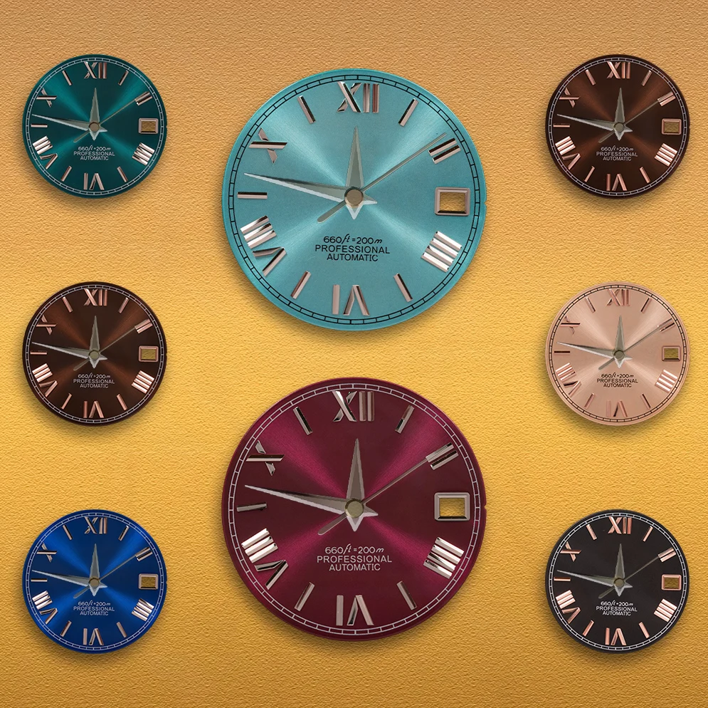 

SEI 28.5mm S Logo NH35 Dial T-iffany Dial Blue Dial Fit NH36 4R 7S Movement High Quality Watch Modification Accessories