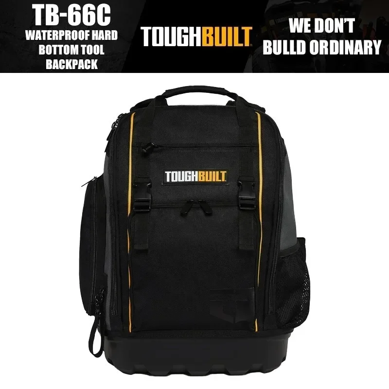 

TOUGHBUILT TB-66C Waterproof Hard Bottom Tool Backpack Tool Accessories