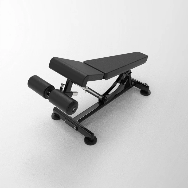 Commercial Gym Fitness Equipment Ergonomic Adjustable Decline Bench with Thickened Pad Leg Support for Intensive Weight Training