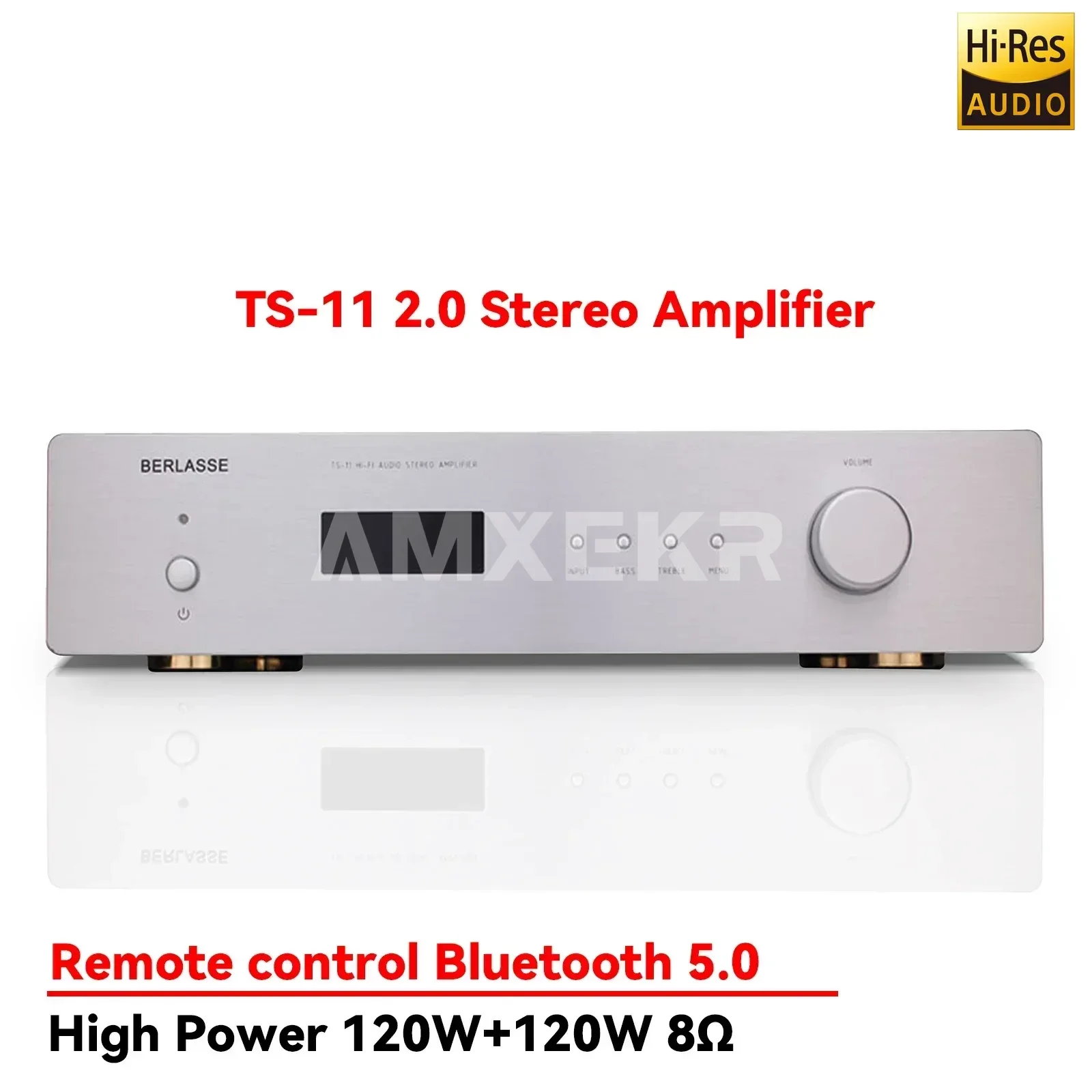 

TS-11 120w*2 2-channel Stereo Amplifier High Power Bluetooth 5.0 Fiber Coaxial Input JRC5532 HIFI Subwoofer Amplifier