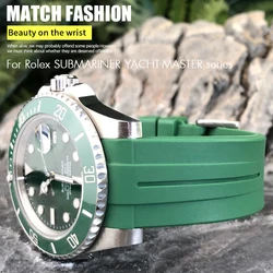 20mm 19mm Rubber Watchbands fit for Role Submariner GMT Rolex Certina Tissot Seamaster Longines 21mm 22mm Silicone Watch Strap