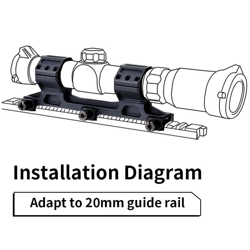 Imagem -05 - Tactical Airsoft Lpvo Rmr Âmbito Offconjunto Óptica qd Montagens Placa Rail Sight Base de Caça Acessórios Anéis Fit 20 mm 25.4 mm 30 mm