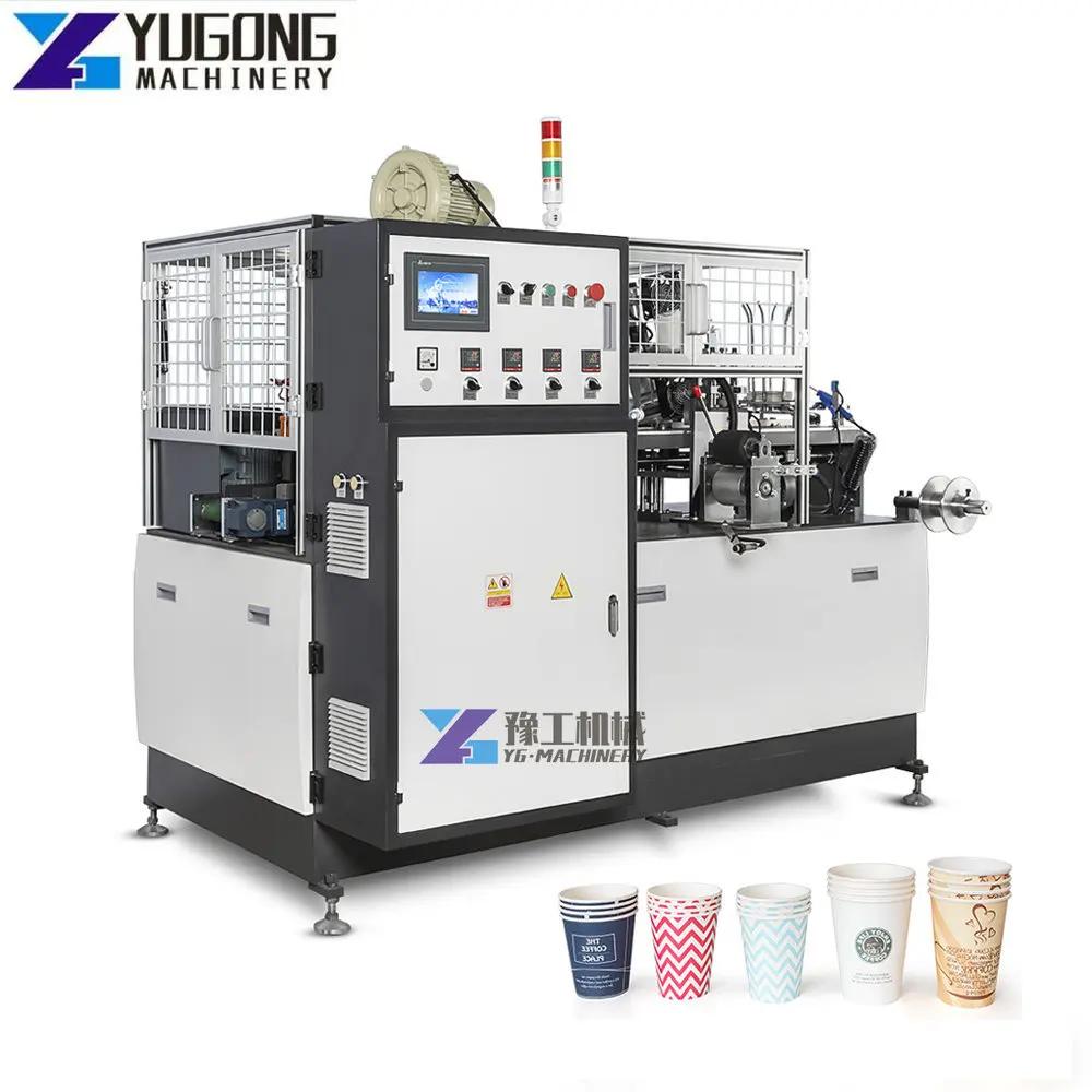 Paper Cup Machine with Ultrasonic Sealing Fully Automatic Heater Knurling Disposable Double Wall Paper Cup Making Machine