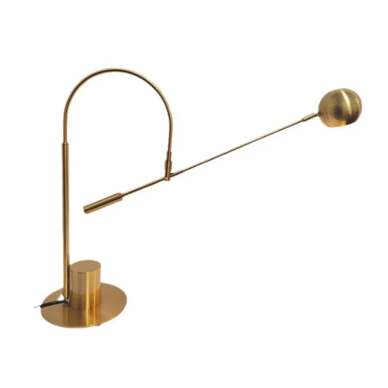 

Minimalist ins rocker arm bedside lamp, designer bedroom desk lamp rotating desk lamp