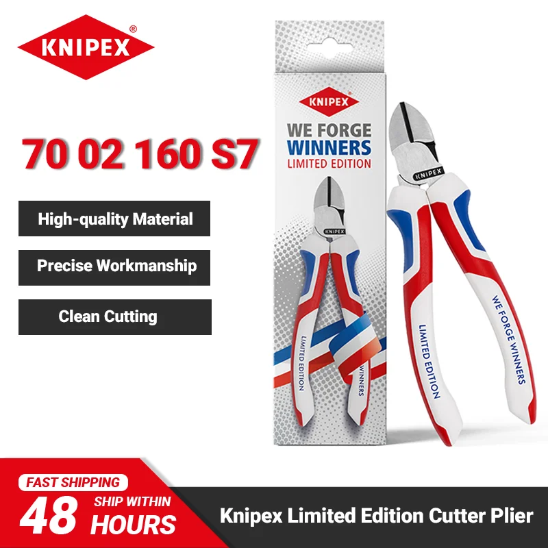 KNIPEX 70 02 160 S7 160mm Winners Limited Edition Diagonal Side Cutter Plier Clean Cutting and Easy Operation