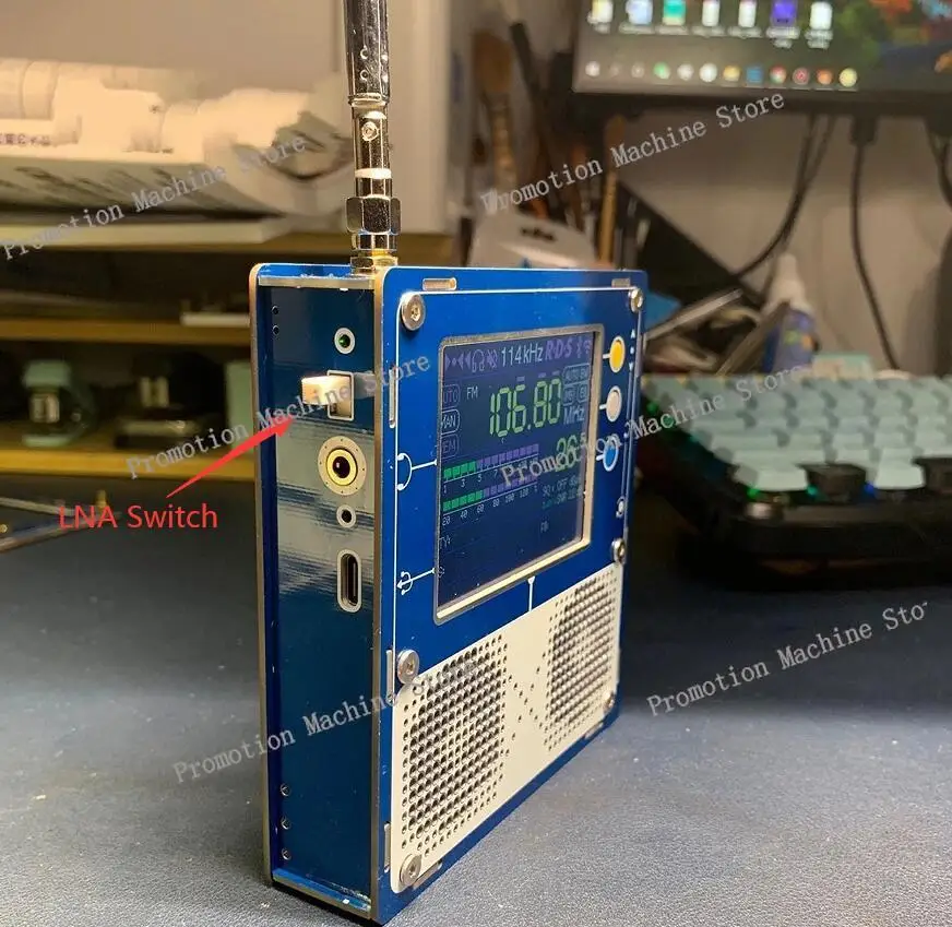 إصدار LNA 5.0 TEF6686 PLUS جهاز استقبال راديو FM/MW/موجة قصيرة HF/LW مع هوائي مكبر صوت بطارية 5000 مللي أمبير في الساعة