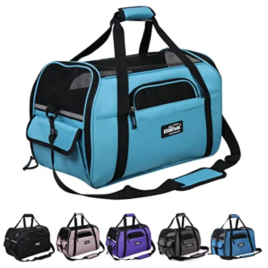 

Мягкая переноска для животных с 3-летней гарантией, одобренная авиакомпаниями, для собак, щенков и кошек (размер X-Large: 21 дюйм (длина) x 12 дюймов (ширина) x 13 дюймов (высота))