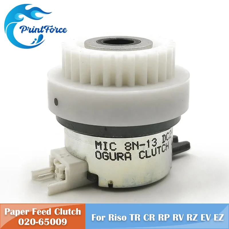 Original New P.F. Paper Feed Clutch 020-65009 for Riso TR CR RP RV RZ EV EZ CV ZV MV ES SF SV Duplicator Parts Risographs