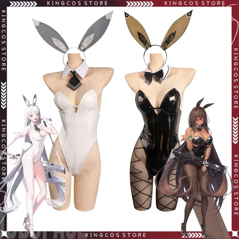 Nikke die Göttin des Sieges Hase Mädchen Blanc Noir Cosplay Fantasia Kostüm sexy Uniform für Mädchen Frauen Halloween Verkleidung Anzug