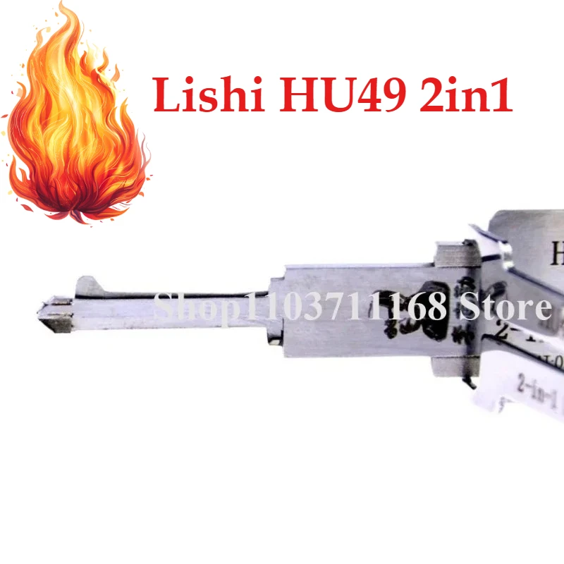 

1PCS Ganzua Lishi HU49 2in1 Decoder and Pick Is Designed for AUDI,FOR SEAT, FOR VW [Flat 7 Cut] Picklock Locksmit lock pick key