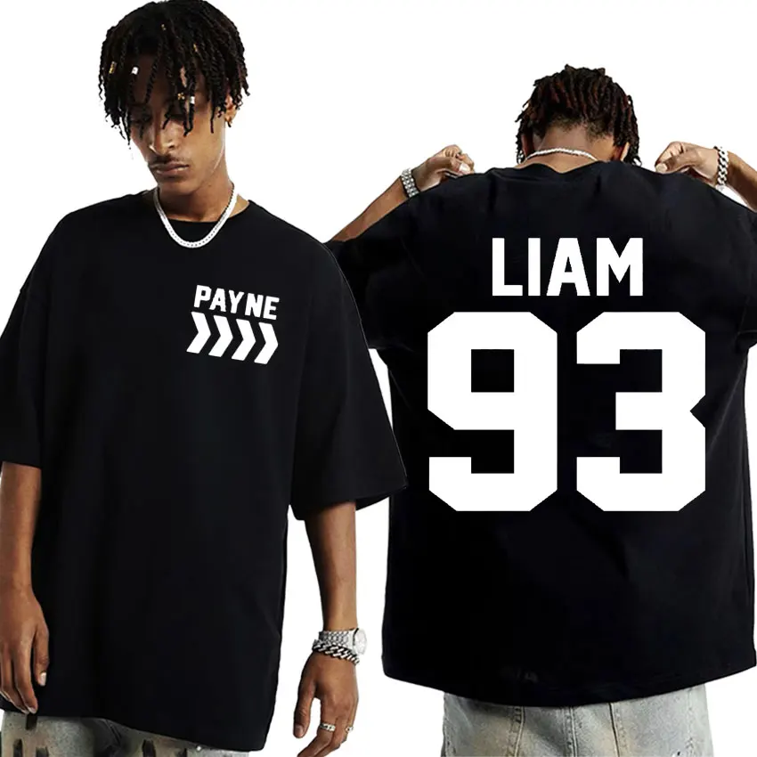 Liam Payne Est 93 Merch T-shirts Payne 1993-2024 Fans Gift T Shirts Men Women's Clothing Casual Cotton Short Sleeve T-shirt Tops