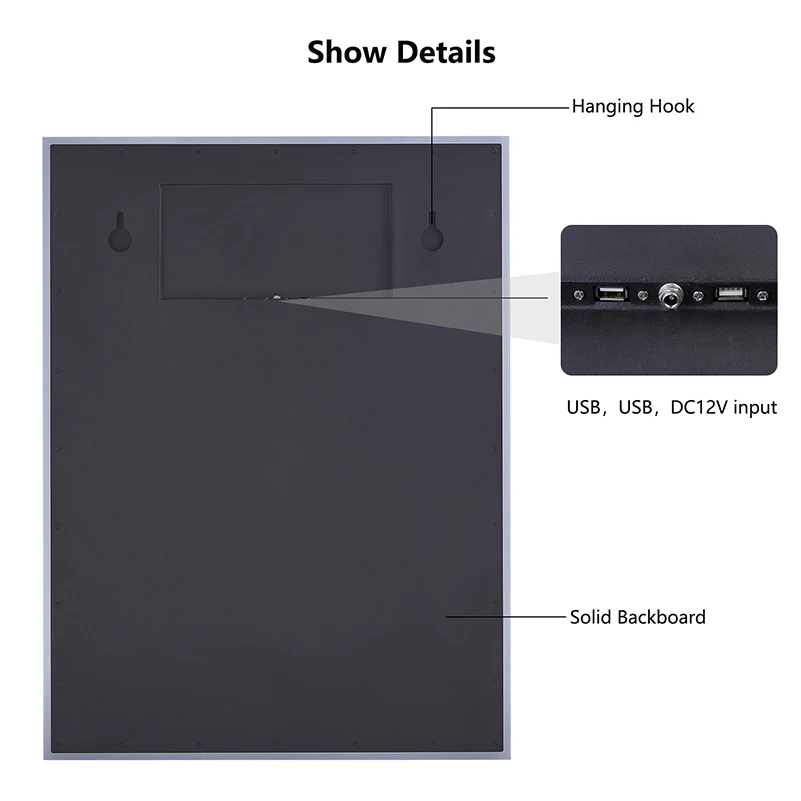Haocrown Magic Mirror 21.5-inch Waterproof Anti-fog Bathroom Tv, Sauna-ready Smart Mirror With Android 11 Configuration