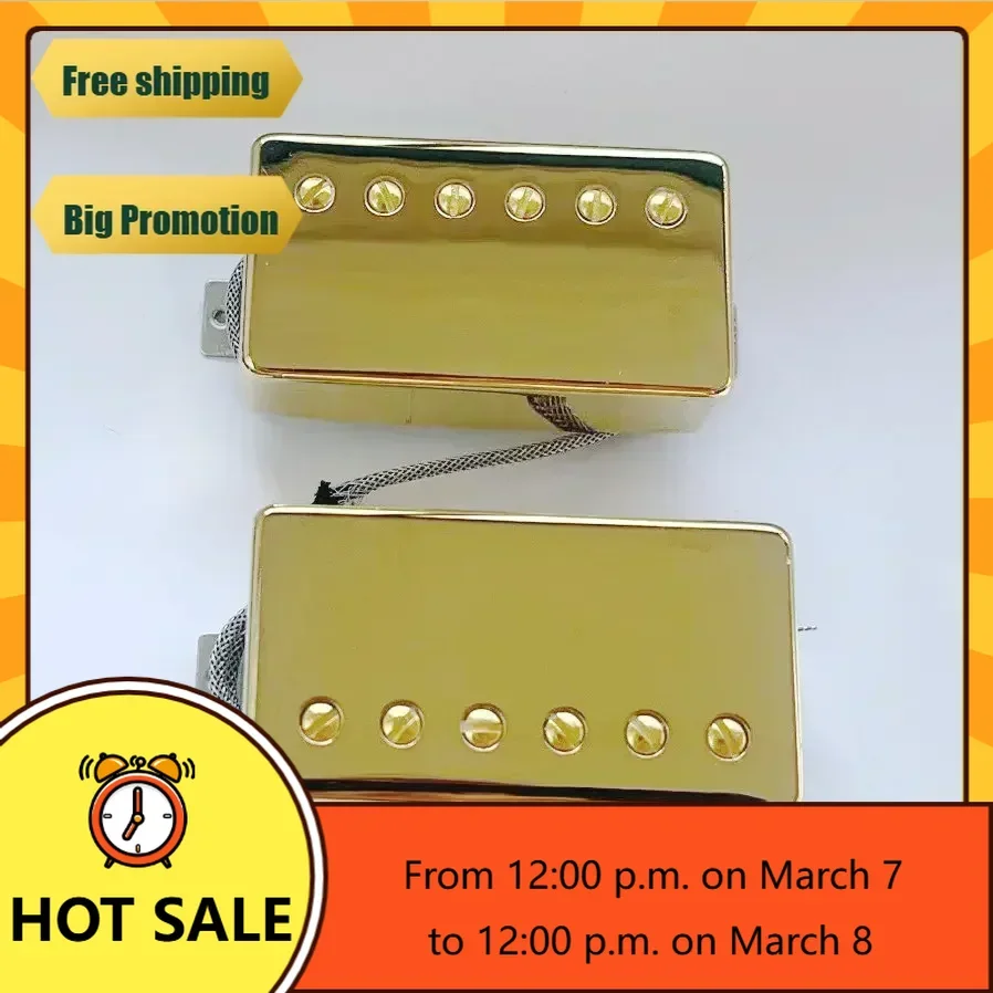 

HX---brand new-Guitar Pickups Alnico 5 498R 498T Humbucker Pickup Set Nickel