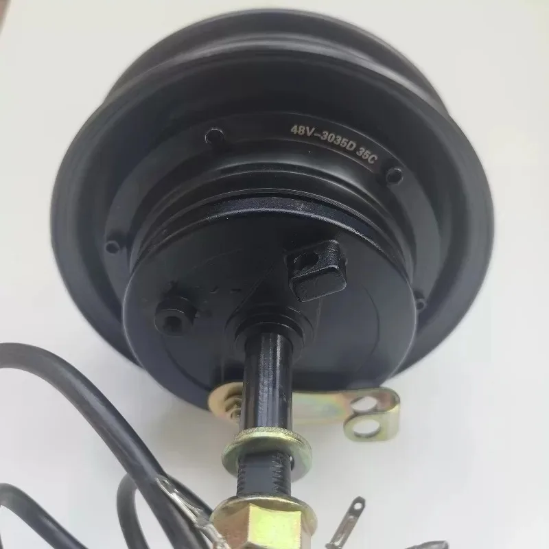 Single Side Shaft Brushless Hub Motor, Rear Wheel Drum Brake Motor  Electric Tricycle Scooter 10 Inch  1pcs