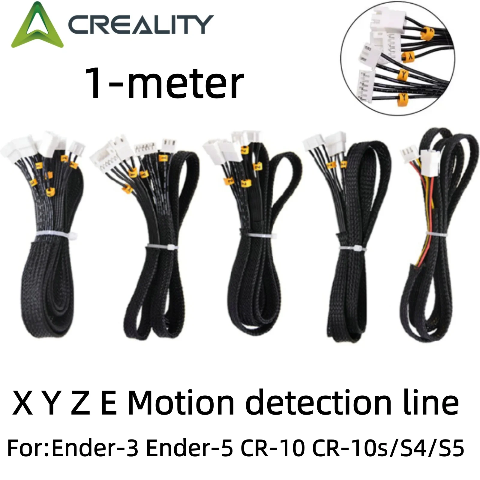 

X/Y/Z/E Axis Motor And Limit Switch Extension Cable Filament Detector Length 1M Cables For Ender-3 Ender-5 CR10 3D Printer Parts
