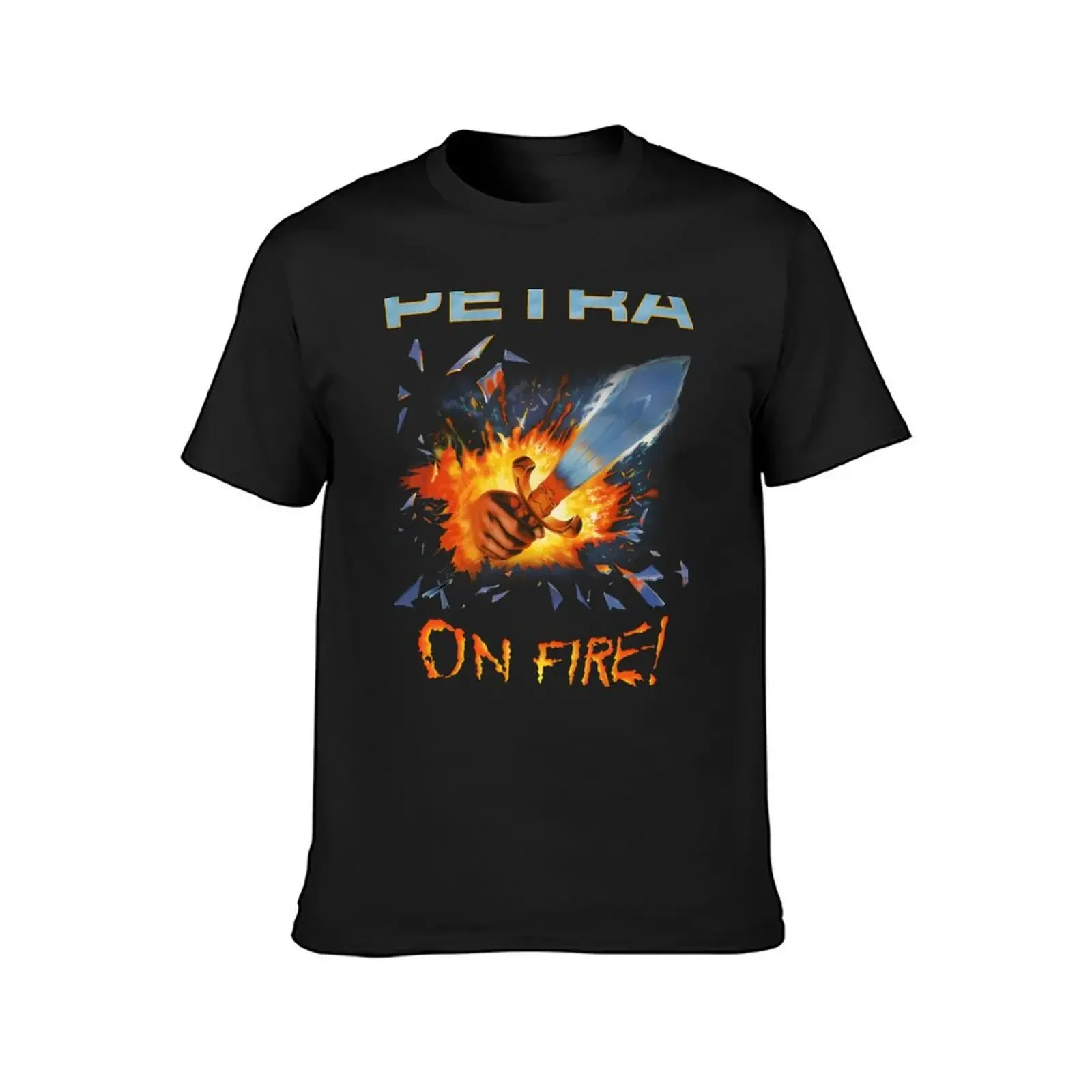 Petra - On Fire! T-Shirt hippie clothes plain sports fans men clothings