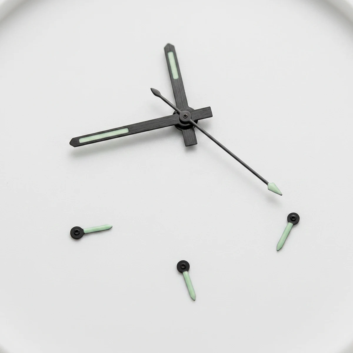 VK63 Hands Green Luminous 6Pin Watch Pointers Replacement for VK63 Quartz Movement Modified Watch Hands