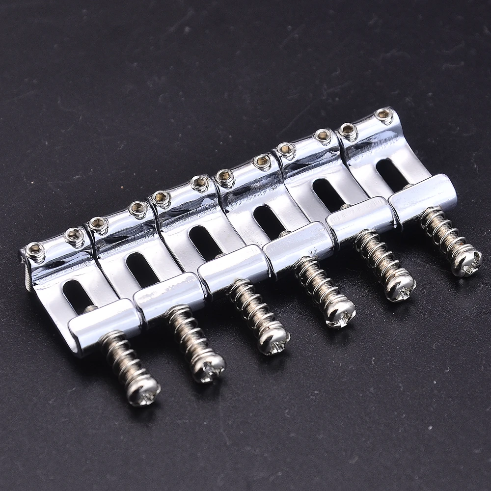 1 Set ( 6 Pieces )  Alloy Steel  Vintage Electric Guitar Tremolo Bridge Saddle 10.5MM/11.2MM