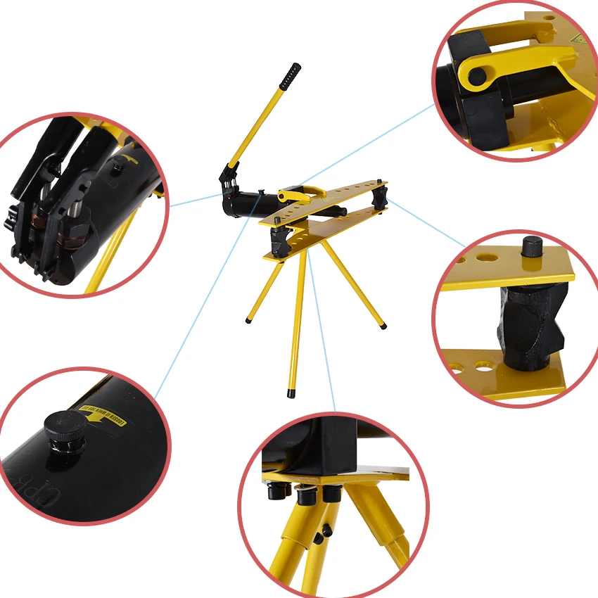 جهاز ثني الأنابيب اليدوي الهيدروليكي SWG-1 مع حامل للأنابيب الانحناء