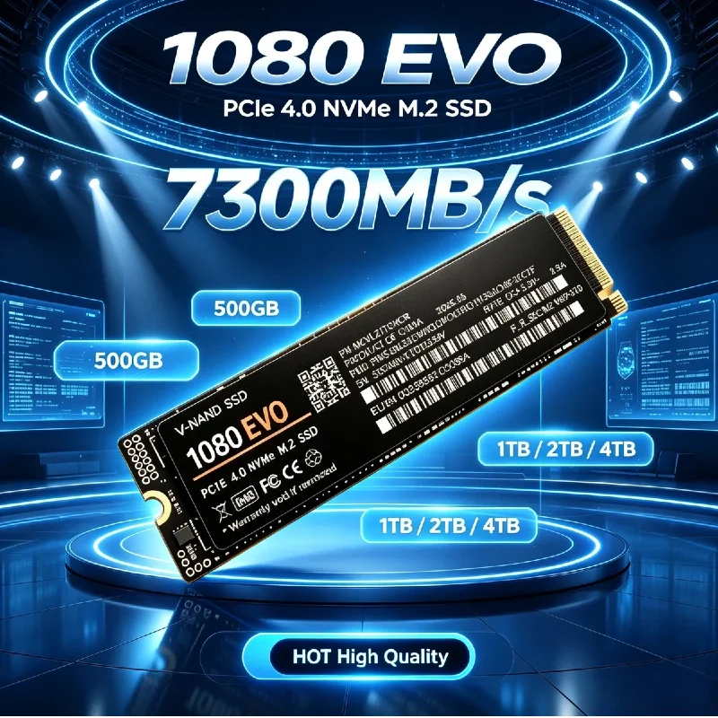 M.2 Nvme 4Tb Pcie 4.0 Ssd - قرص تخزين داخلي من نوع SSD،