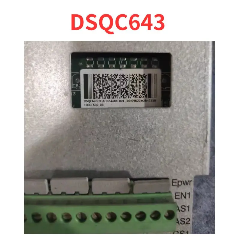 second-hand      safety board    DSQC643  , function well   Tested well and shipped quickly