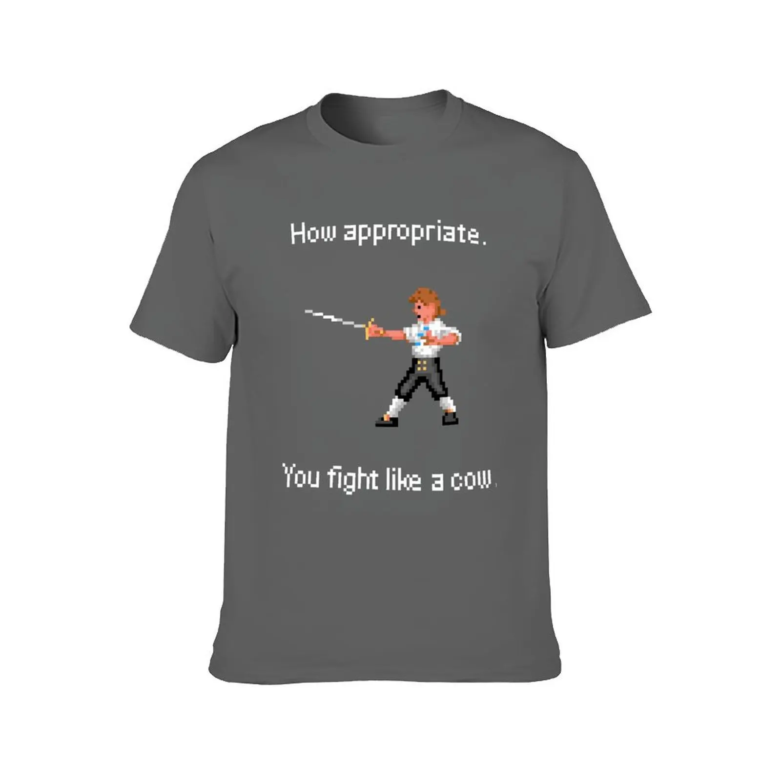 How appropriate. You Fight like a cow. T-Shirt blanks oversized graphic tee mens plain t shirts