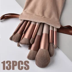 13Pcs Makeup Brushes Set Soft Fluffy for Cosmetics Foundation Blush Powder Eyeshadow Kabuki Blending Makeup Brush Beauty Tool