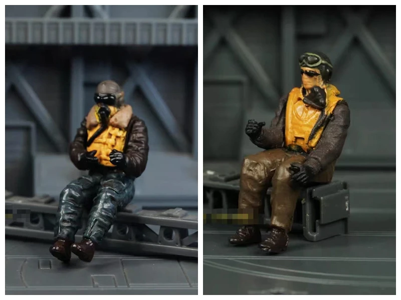 Miniature model   soldier 1/32  1/35  pvc  pilot scene decor